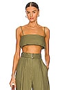 view 1 of 4 x REVOLVE Structured Bandeau Crop Top in Army