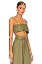 view 2 of 4 x REVOLVE Structured Bandeau Crop Top in Army