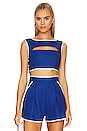 view 1 of 4 Bound Cutout Crop Top in Cobalt