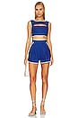 view 4 of 4 Bound Cutout Crop Top in Cobalt