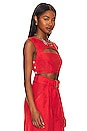 view 2 of 4 x REVOLVE Cutout Crop Top in Red