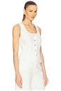 view 2 of 4 Scoop Neck Vest in White Denim