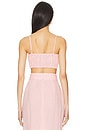 view 3 of 4 x REVOLVE Structured Bandeau Crop Top in Pink Linen