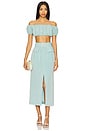 view 4 of 4 TOP CROPPED in Seafoam Viscose Linen