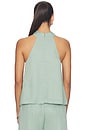 view 3 of 4 Twist Halter Top in Dusty Tea