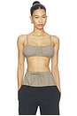 view 1 of 5 TOP BRASSIÈRE BUBBLE in Khaki Plaid