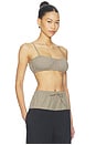 view 2 of 5 TOP BRASSIÈRE BUBBLE in Khaki Plaid