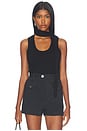 view 1 of 4 Scarf Tank Top in Black