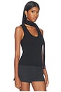 view 2 of 4 Scarf Tank Top in Black
