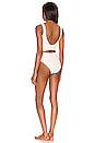 view 3 of 3 Claudia Cutout One Piece in Cream Scuba