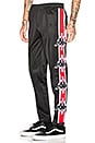 view 1 of 5 x Kappa Stripe Pants in Black & Red