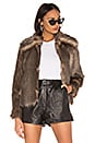 view 1 of 4 The French 75 Faux Fur Jacket in Brown