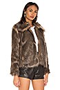 view 2 of 4 The French 75 Faux Fur Jacket in Brown