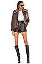 view 4 of 4 The French 75 Faux Fur Jacket in Brown