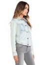 view 3 of 7 Fray Pocket Jean Jacket in Glasslands