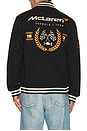 view 1 of 6 Ready To Drive Fleece Varsity Jacket in Black