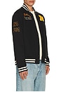 view 3 of 6 Ready To Drive Fleece Varsity Jacket in Black