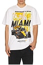 view 3 of 4 Raceway Series Miami Oversized Tee in White