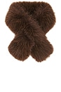 view 1 of 2 Ria Muffler in Dark Brown
