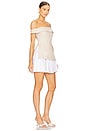 view 2 of 3 Grace Dress in Beige & White