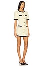 view 2 of 4 Taylor Matelasse Dress in Butter Yellow Black