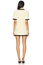 view 3 of 4 Taylor Matelasse Dress in Butter Yellow Black