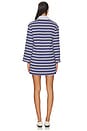 view 3 of 3 Gabrielle Dress in Navy Stripe