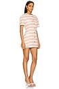 view 2 of 3 Taylor Dress in Pink & Ivory