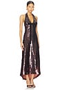 view 2 of 4 Greta Dress in Brown Sequin