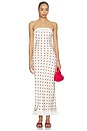 view 1 of 3 Donni Dress in Ivory Red Dots
