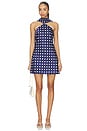 view 1 of 3 Hendrix Dress in Navy & White Dots