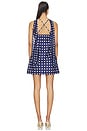 view 3 of 3 Hendrix Dress in Navy & White Dots