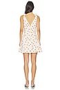 view 3 of 3 Chelsea Dress in White Orange Dots