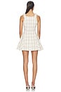 view 3 of 3 Chelsea Dress in Beige & White Gingham