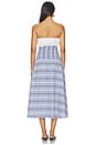 view 3 of 4 Freya Dress Plaid in Blue White Embelished