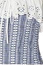view 4 of 4 Freya Dress Plaid in Blue White Embelished