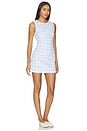 view 2 of 4 Amber Dress in Ice Blue Gingham