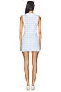 view 3 of 4 Amber Dress in Ice Blue Gingham