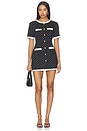 view 1 of 4 Taylor Dress Dotted in Black White Dots