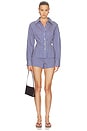 view 5 of 6 Winnow Shorts in Blue Stripe