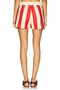 view 4 of 6 Monroe Shorts in Red Beige Stripe