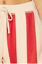 view 6 of 6 Monroe Shorts in Red Beige Stripe