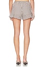 view 4 of 6 Miller Shorts in Brown Navy Stripe