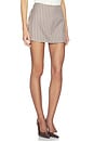 view 2 of 6 Emily Skort Gingham in Brown Beige