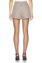 view 5 of 6 Emily Skort Gingham in Brown Beige