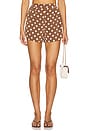 view 1 of 6 Parker Shorts in Brown Dots