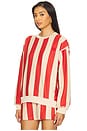 view 2 of 4 Scout Sweatshirt in Red Beige Stripe