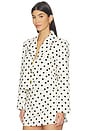 view 2 of 4 BLOUSON MARINE in White Black Dots