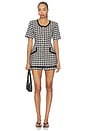 view 4 of 5 BLOUSON FRANCES  in Black Gingham