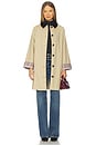 view 1 of 4 Abigail Trench Coat in Tan With Plaid Combo